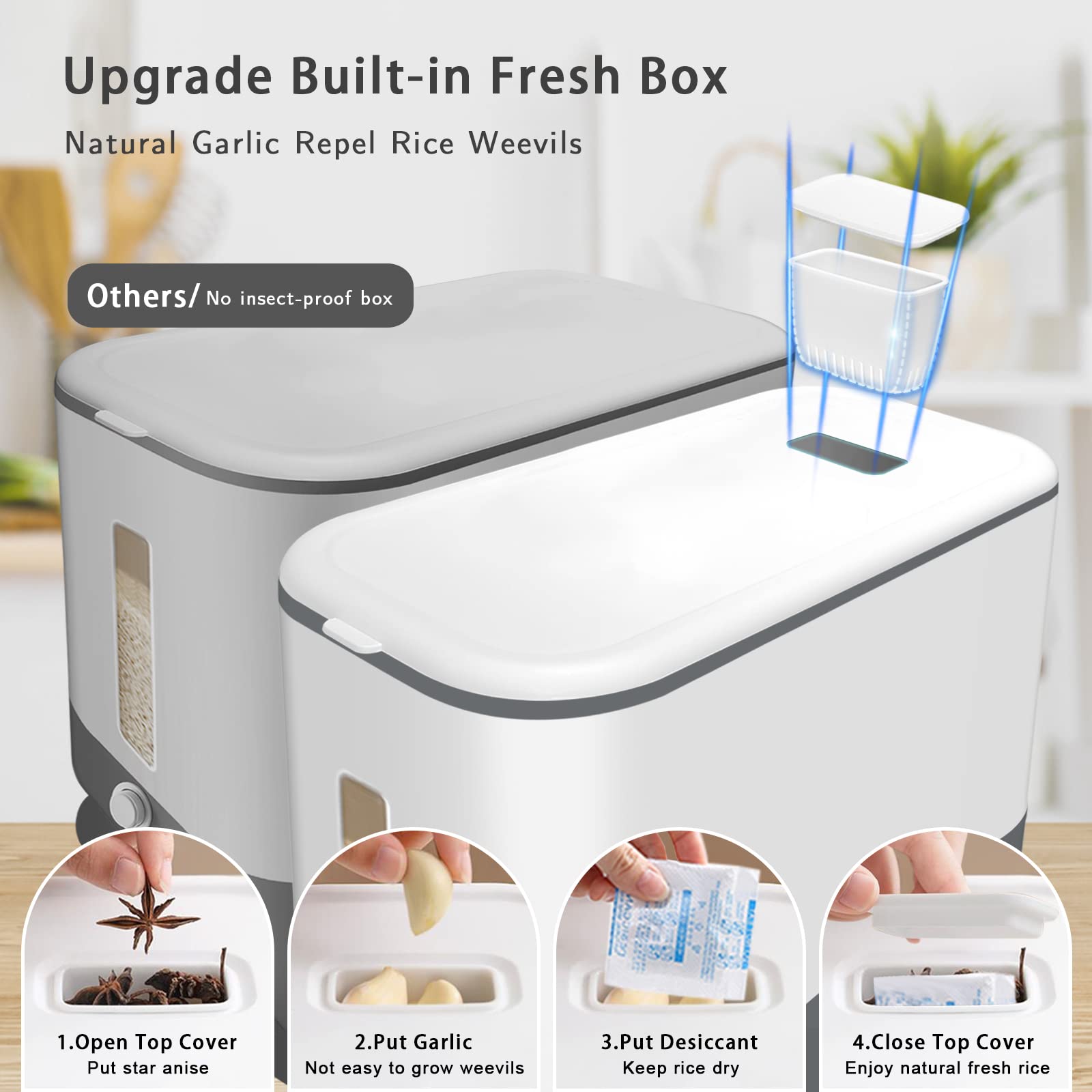 Lenwi dustproof seal and BPA-free material for durable storage