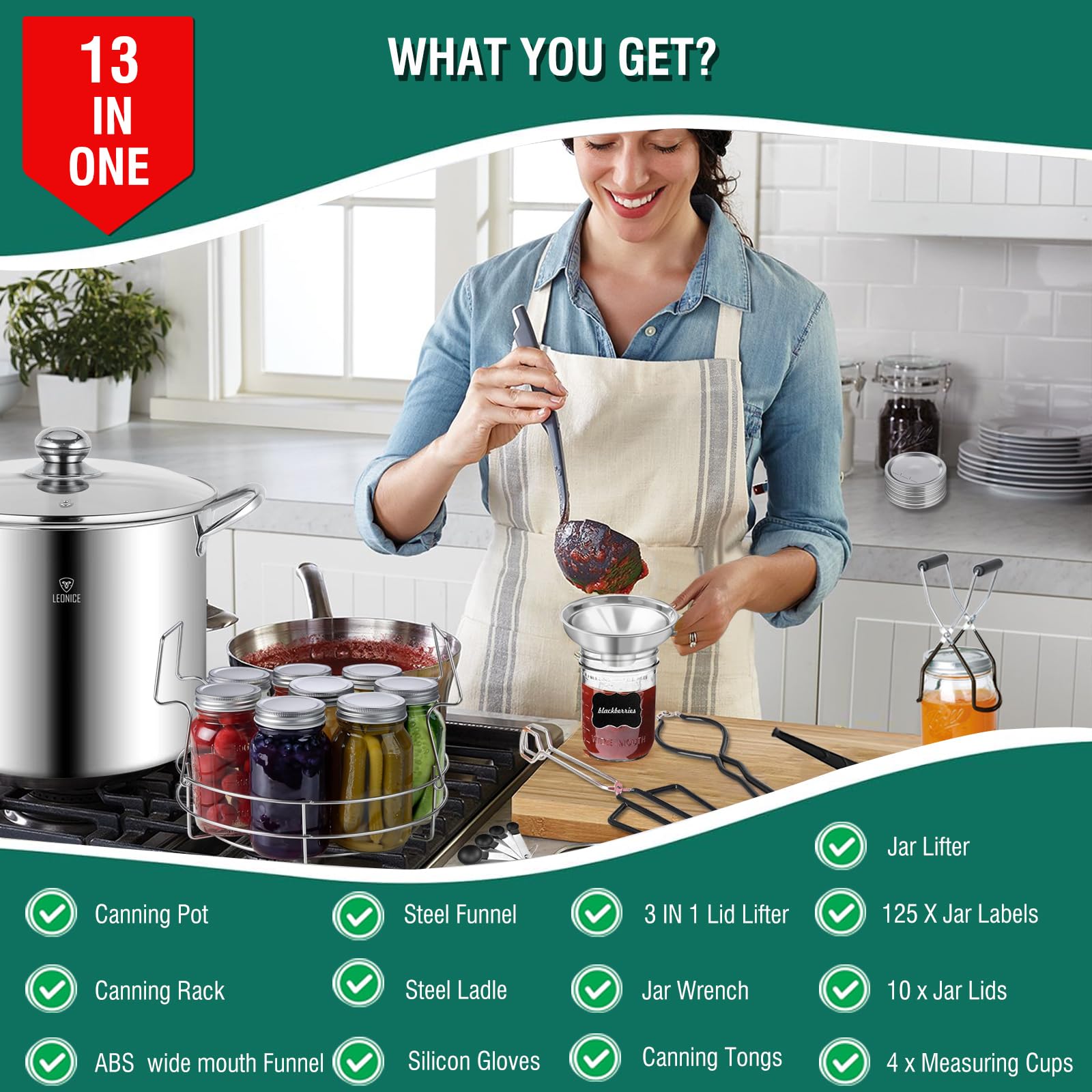 LEONICE 3-in-1 lid lifter with magnetic wand makes lid handling easy.