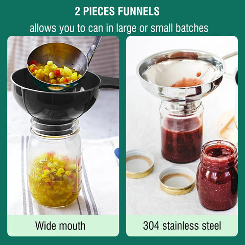LEONICE canning ladle for smooth, even jar filling.