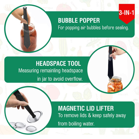 LEONICE silicone gloves protect hands when lifting hot jars.
