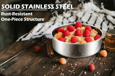 Leonyo flat-bottom 6inch round pan ensures level layers and neat prep.