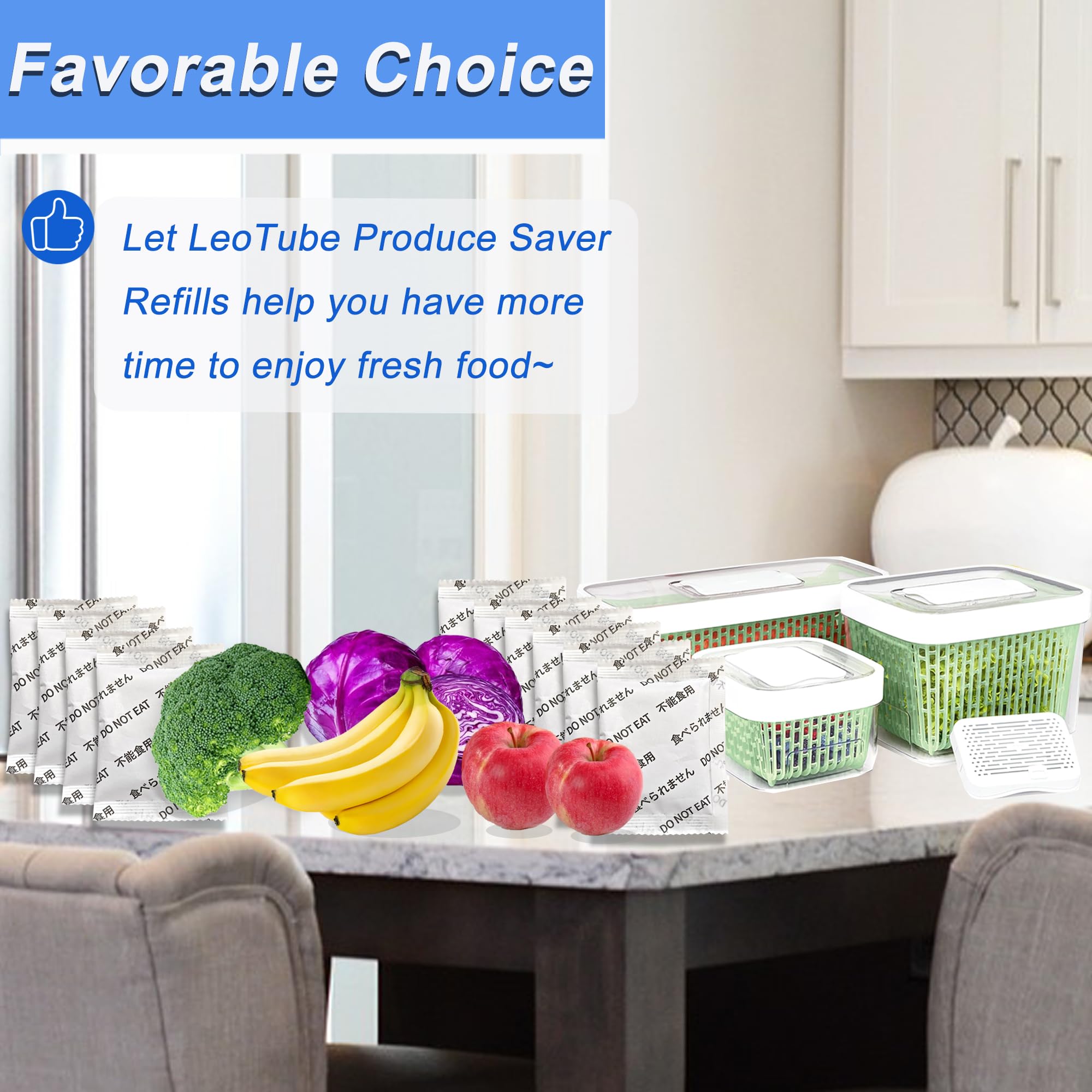 LeoTube 30-month supply supports ongoing freshness for groceries.