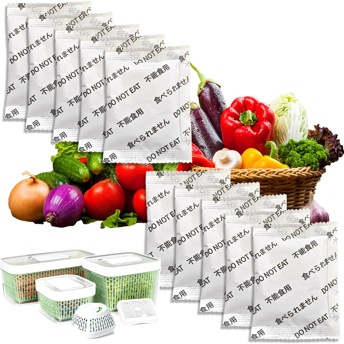 LeoTube replacement kits for OXO GreenSaver help keep produce fresh.