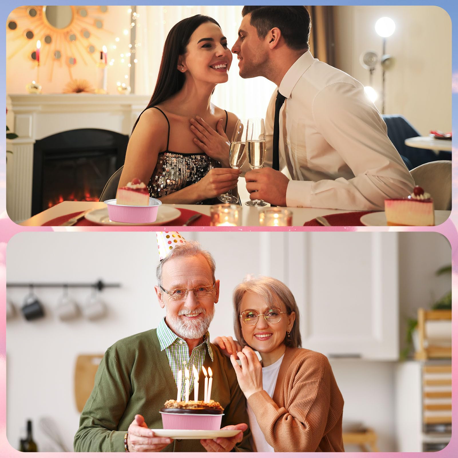 LepoHome heart pans ideal for celebrations and party favors.