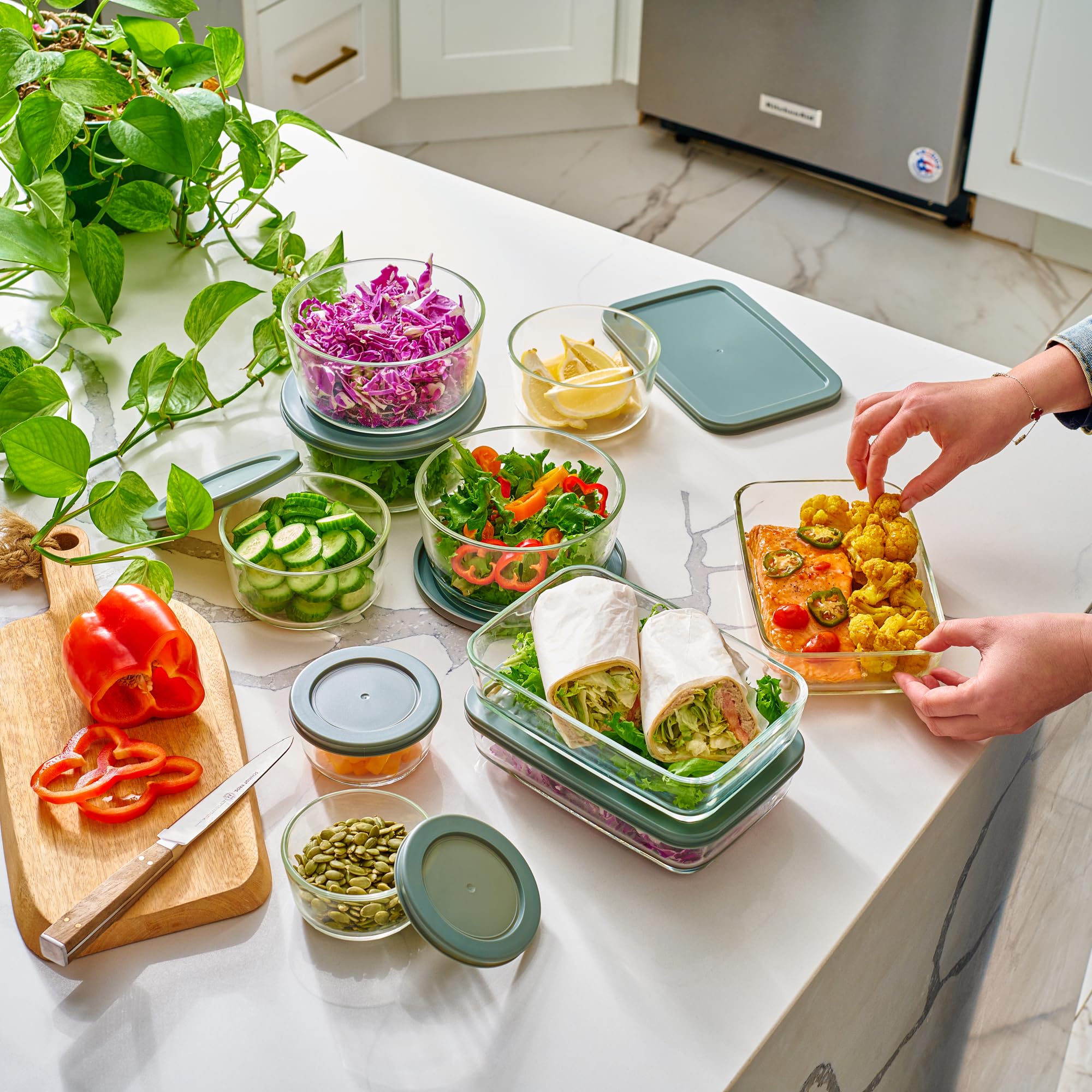 Le'raze airtight lids with silicone gaskets for secure, leakproof sealing