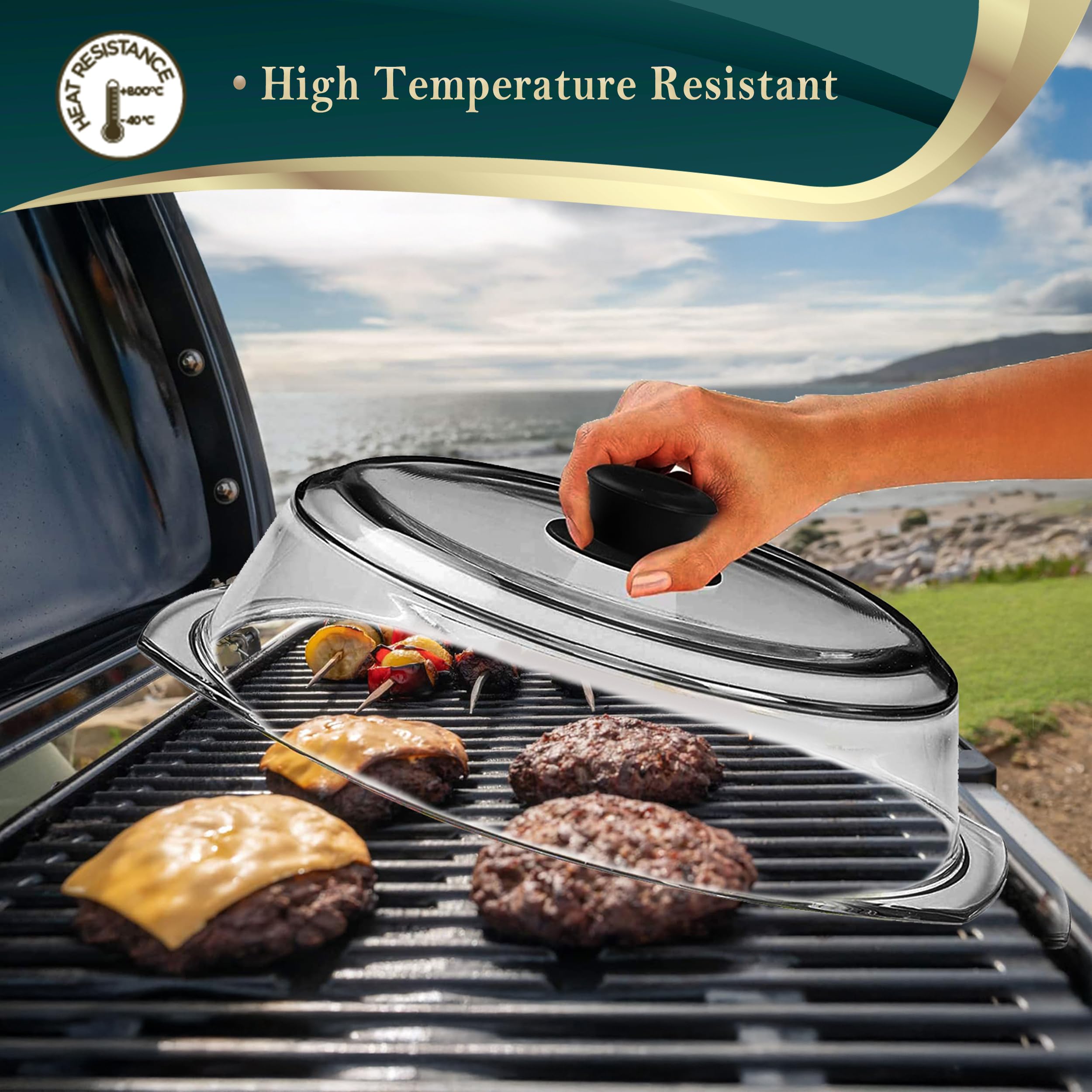 Le’raze BPA-free glass lid supports safe microwaving.