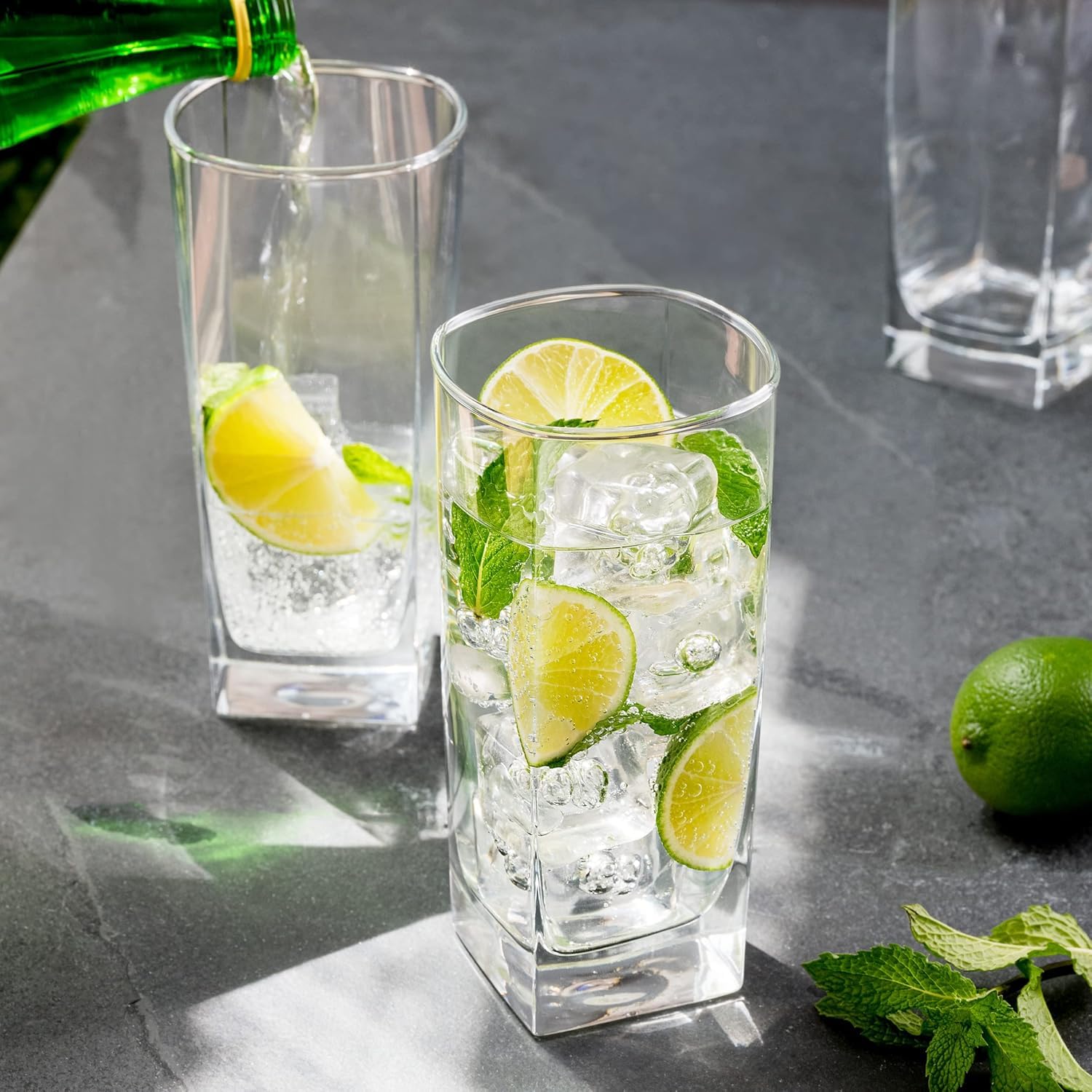 Le'raze cocktail glasses collection with refined silhouettes for entertaining