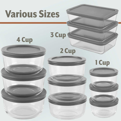 Le'raze crystal-clear glass shows contents at a glance