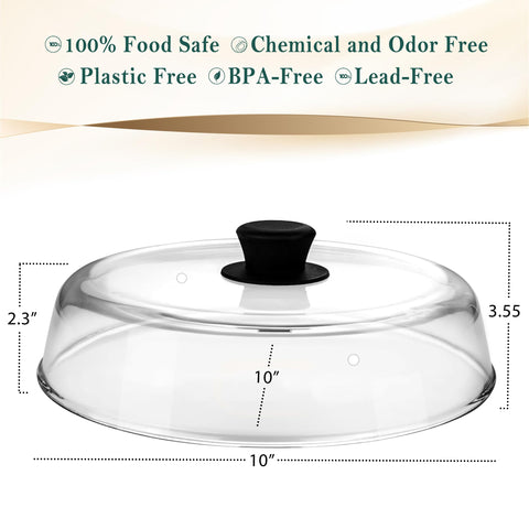 Le'raze dishwasher-safe glass cover for quick cleaning after meals
