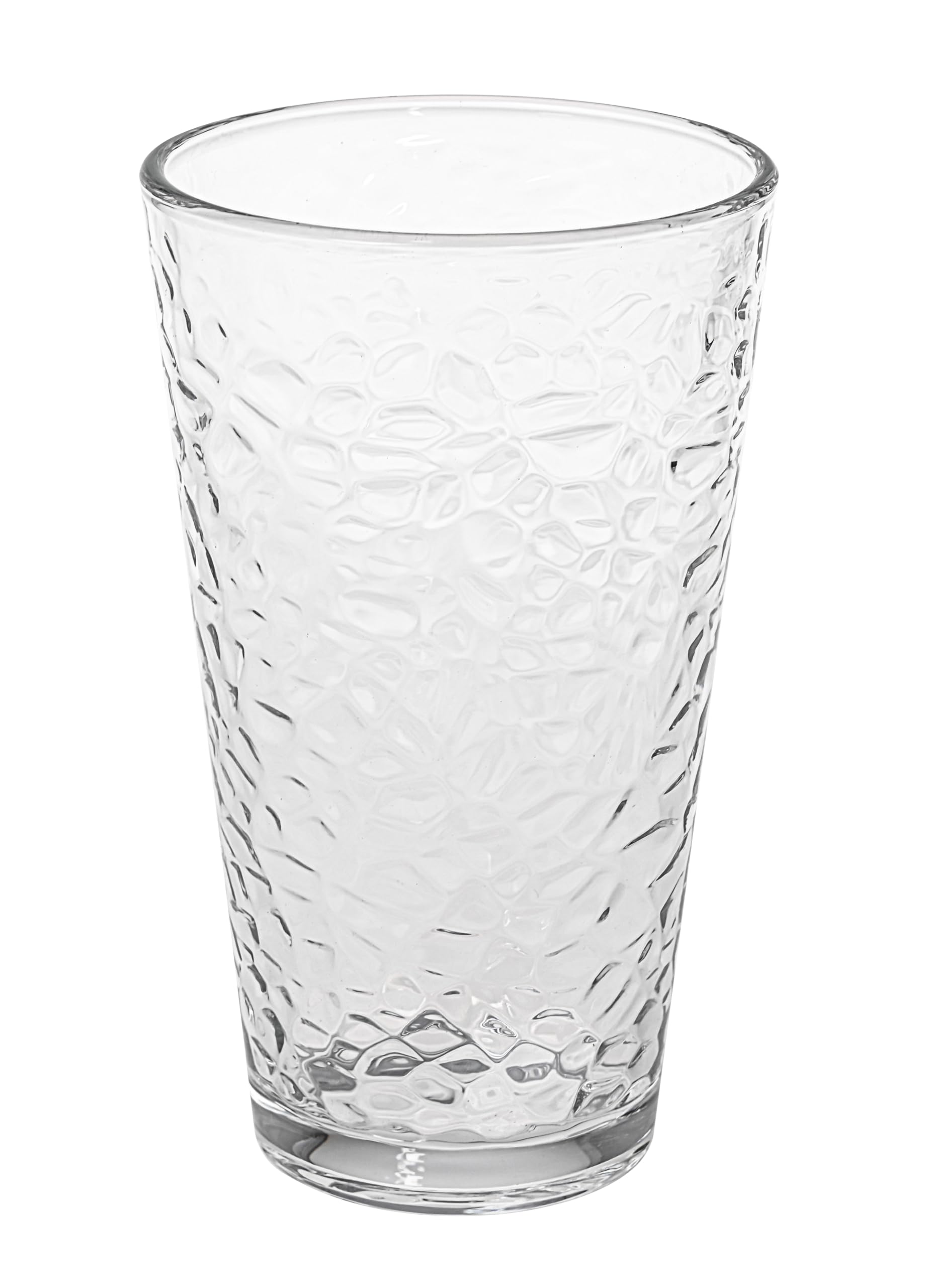 Le'raze hammered glass cups 16oz party-ready glassware setup