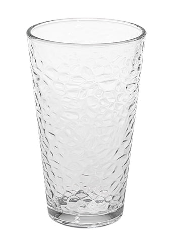 Le'raze hammered glass cups 16oz party-ready glassware setup