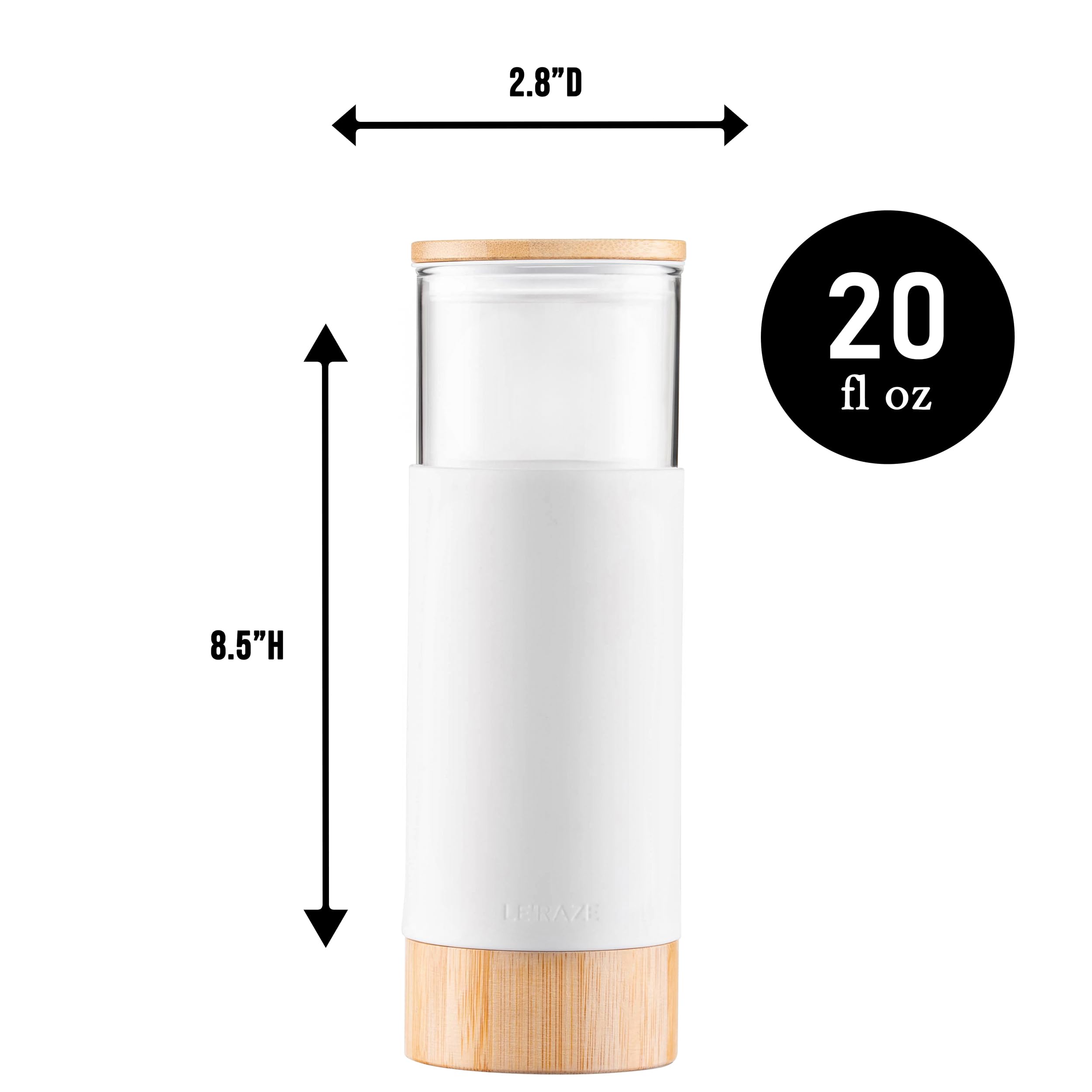 Le'raze tumbler ideal for iced tea, coffee, and smoothies