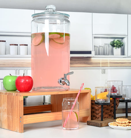 Le'raze kitchen jar dispenser doubles as organized storage