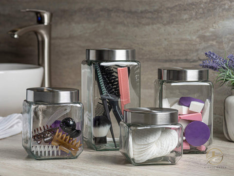 Le'raze versatile storage for flour, sugar, cookies, and spices.