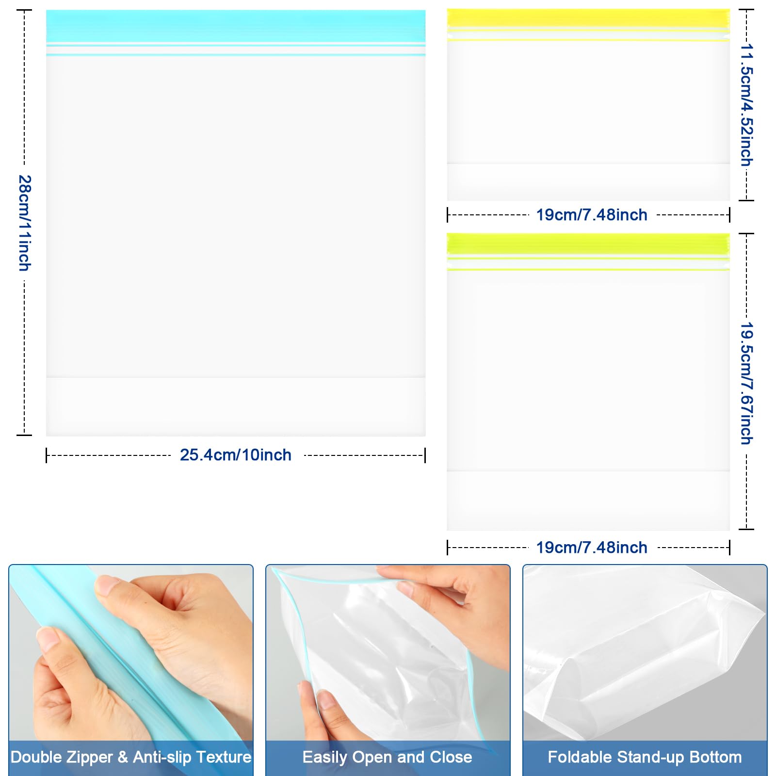 Lerine BPA-free bags designed for meal prep and kitchen organization.