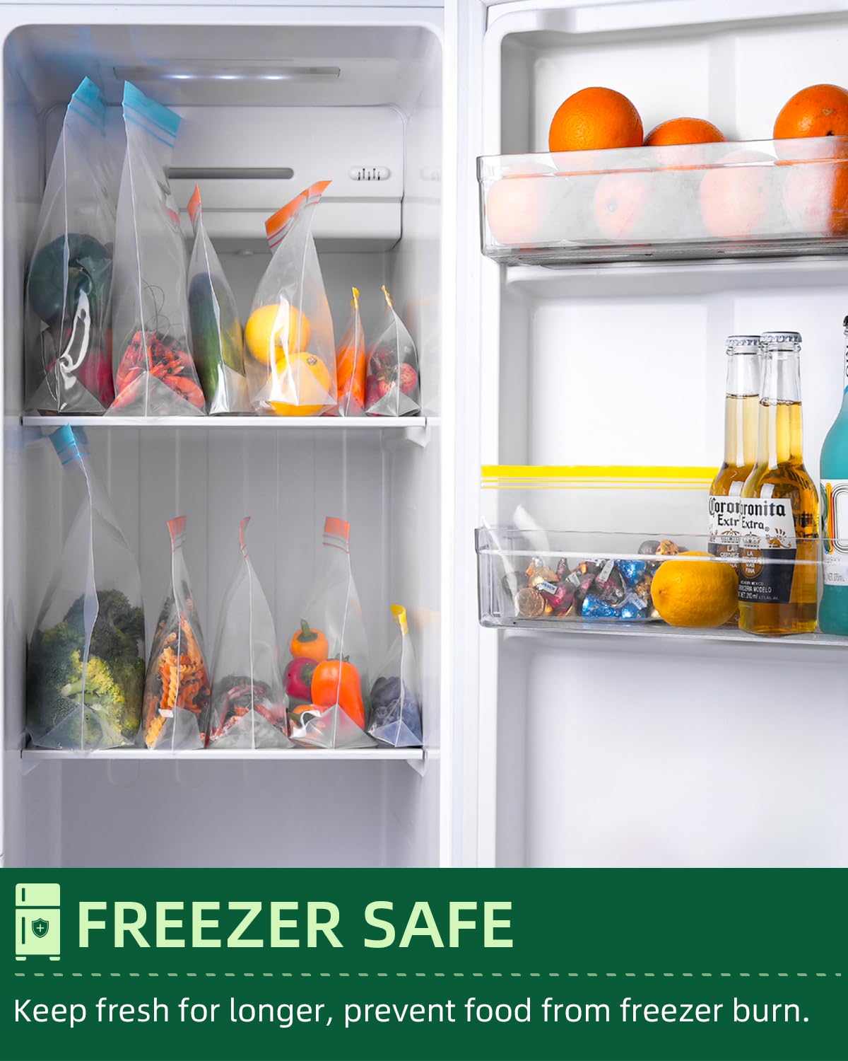 Lerine BPA-free gallon storage bags for safe reuse.