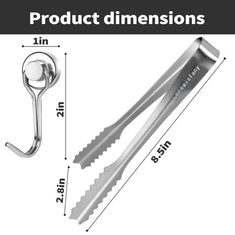 Lersaisfany stainless steel tongs for cocktails and snacks at gatherings