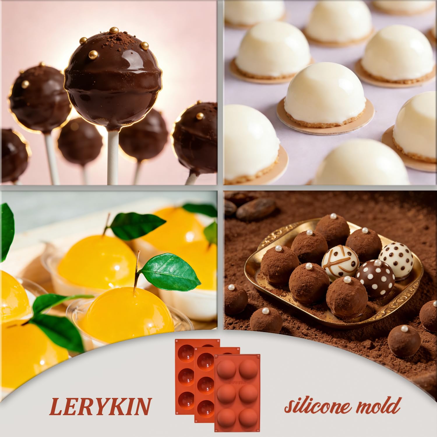 Lerykin dishwasher-safe silicone molds simplify cleanup after baking sessions.