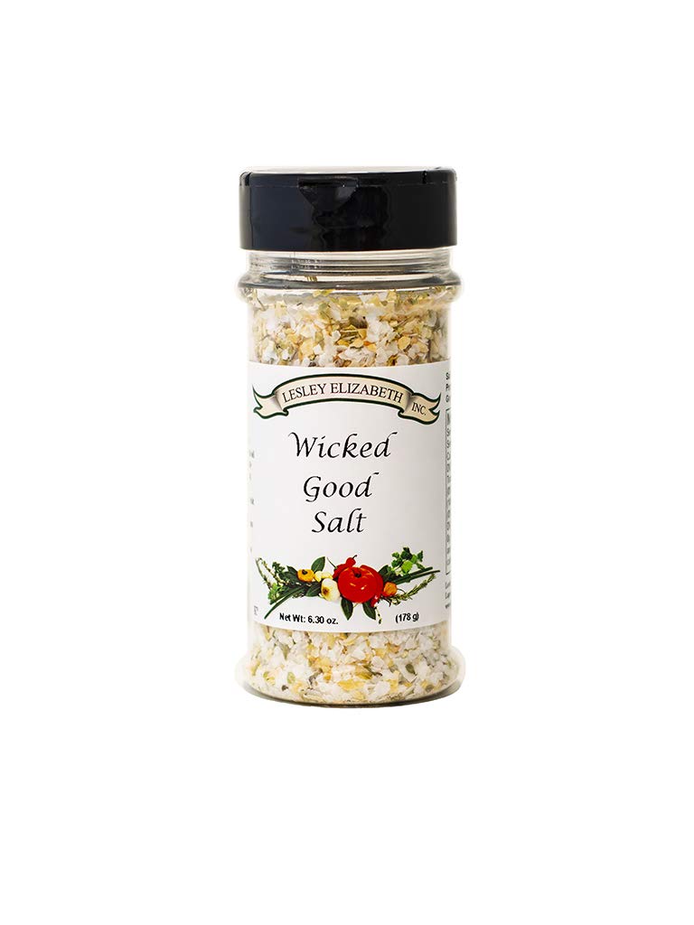 Lesley Elizabeth Wicked Good Salt bottle pour seasoning for effortless flavor