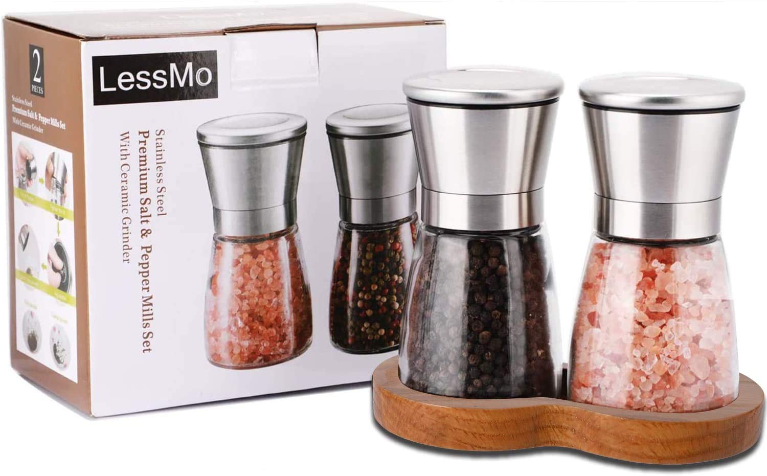 LessMo stylish set enhances any kitchen or dining room setup.