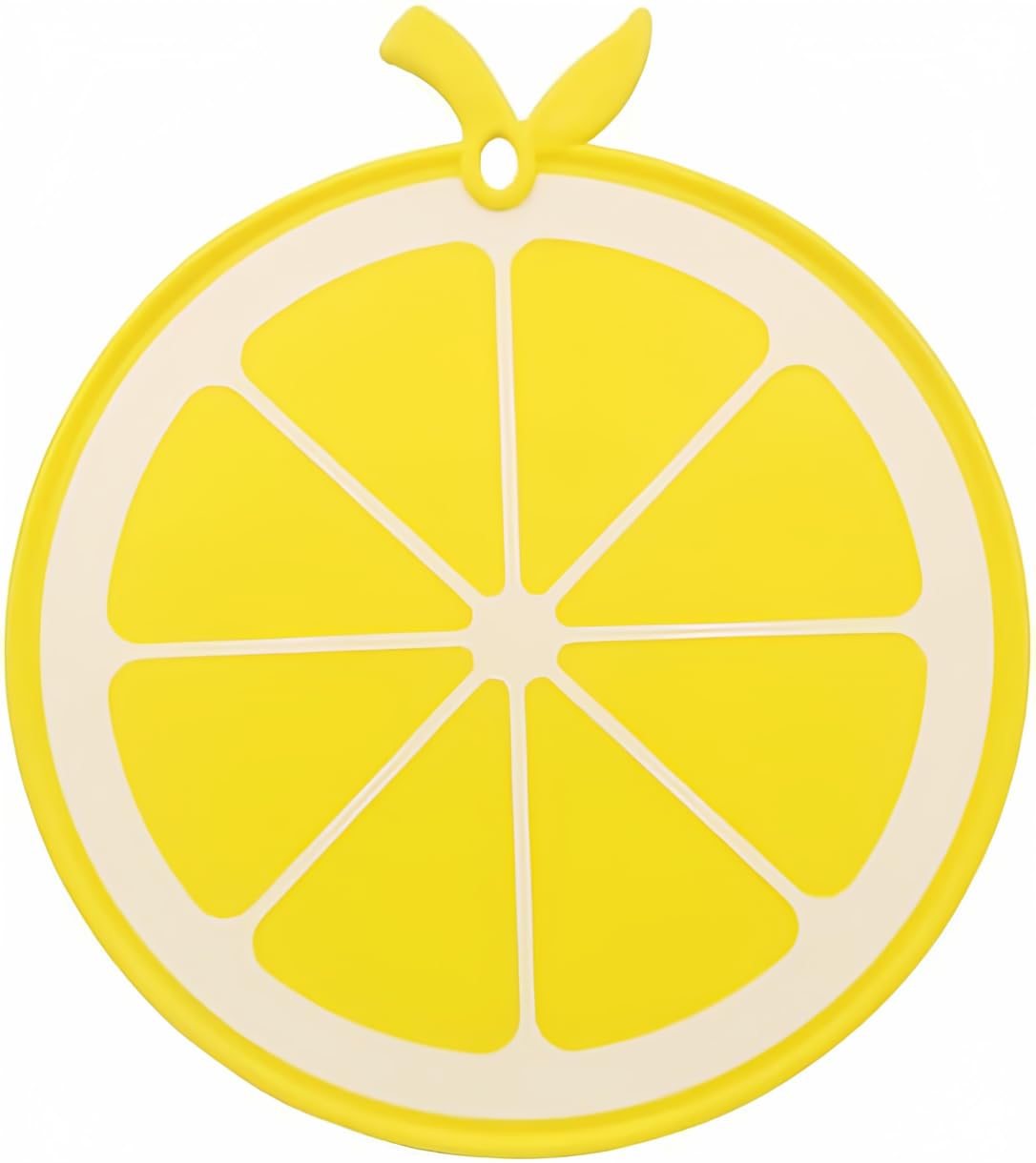 LESTAY lemon cutting board with juice grooves for mess-free fruit prep