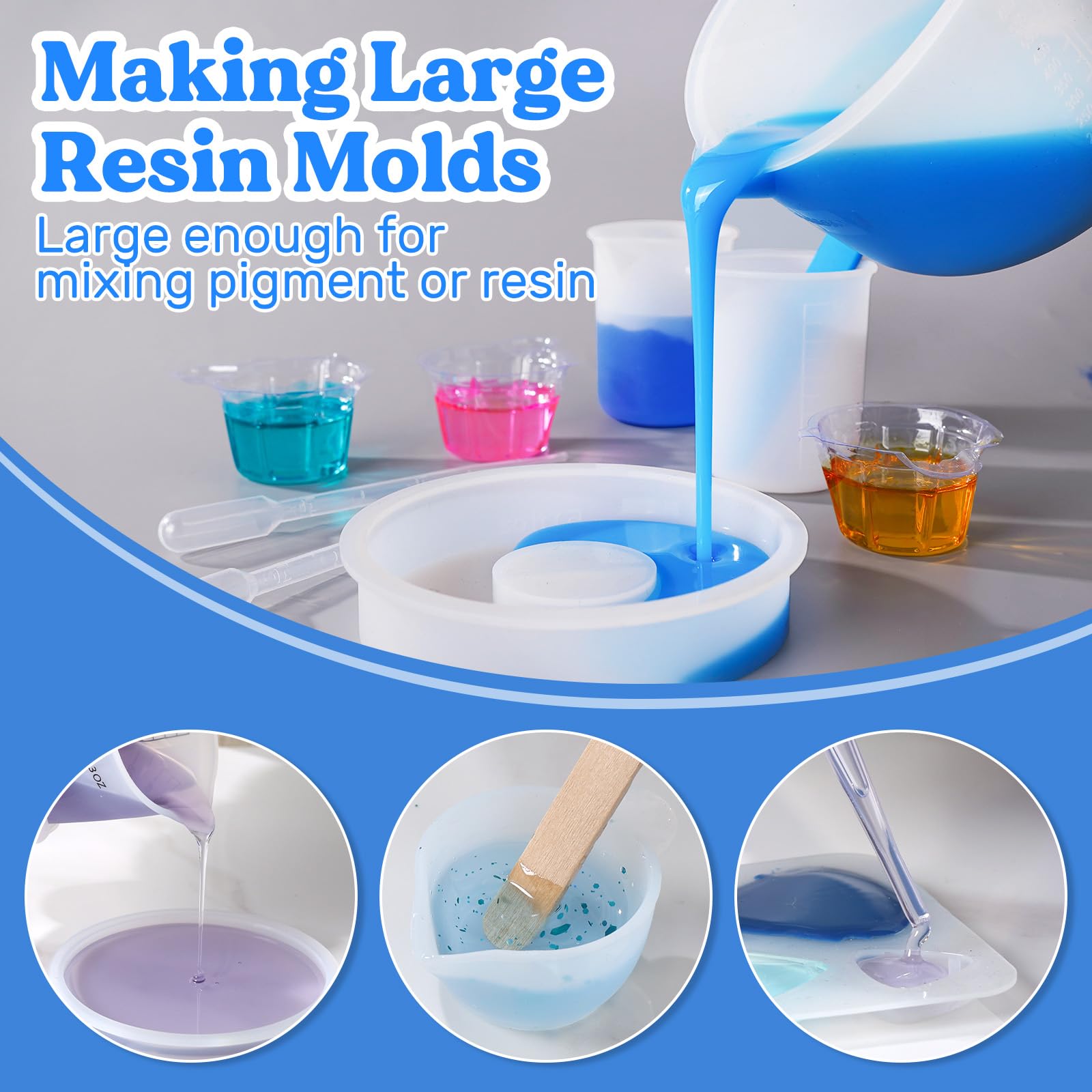 LETS RESIN finger cots protect hands during resin projects.