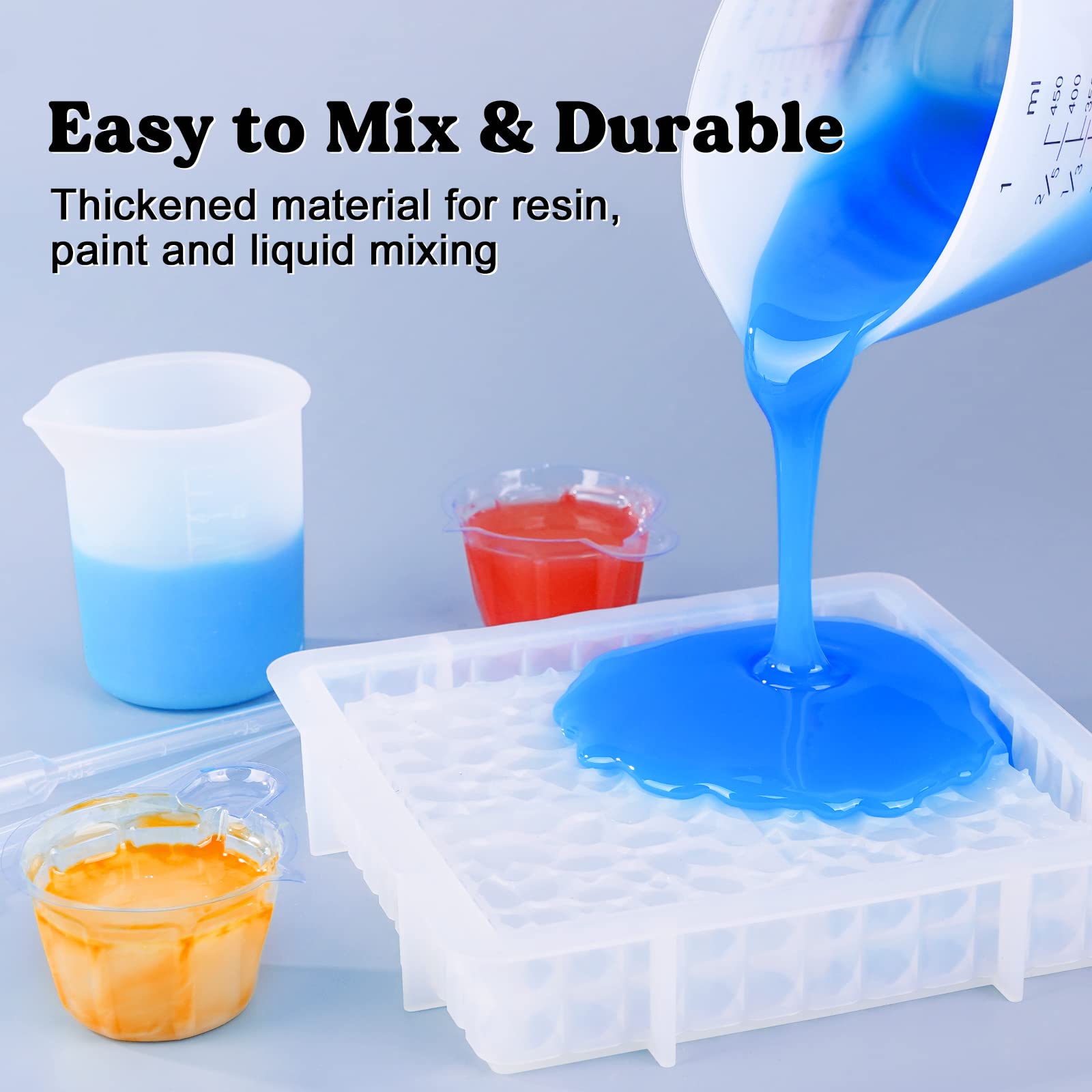 LET'S RESIN transfer pipettes aid precise resin transfer to molds.