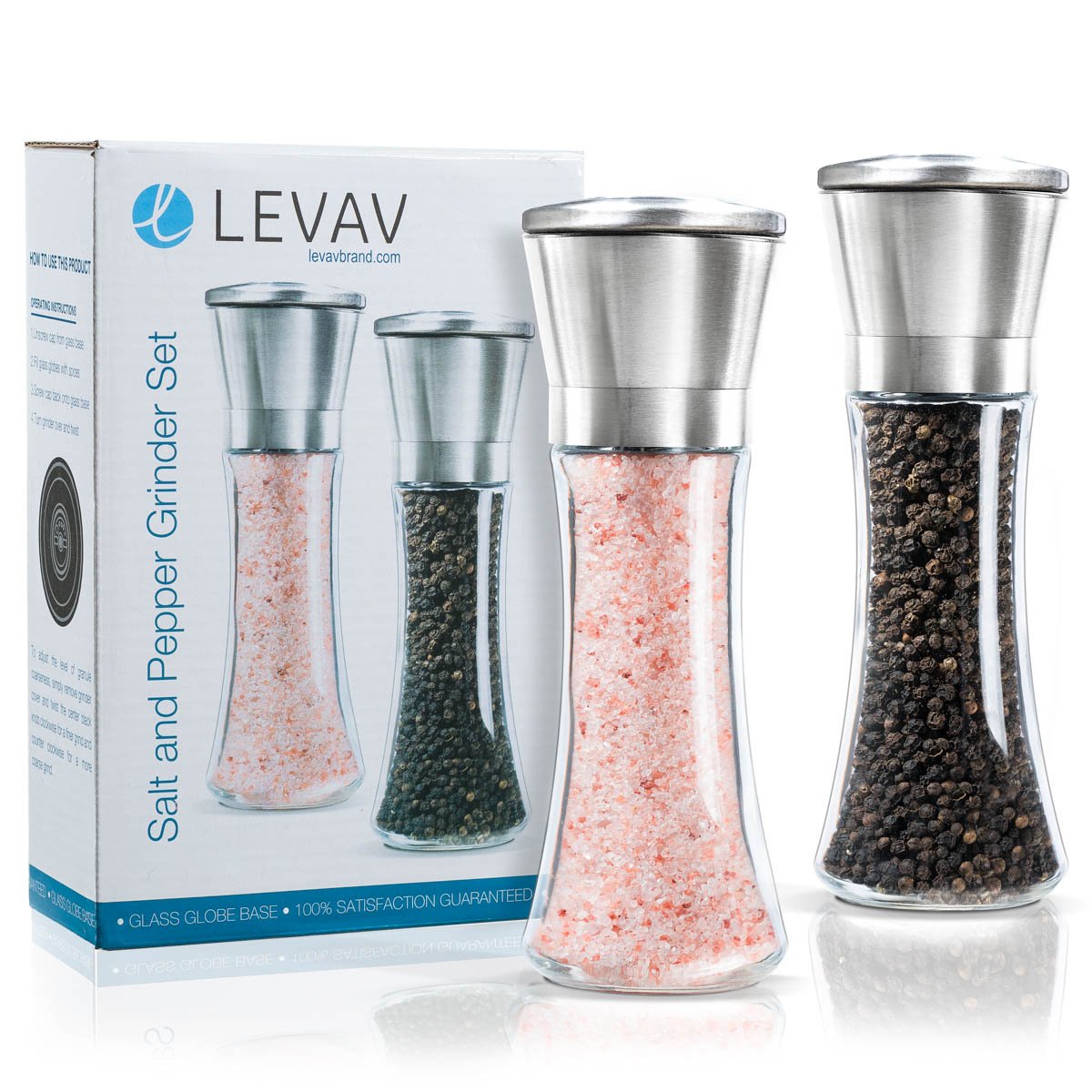 Levav sealed-top design minimizes mess and keeps counter clean between uses.