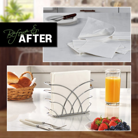 LEVIMETREE luxury-durable napkin holder, durable metal finish adds upscale feel.