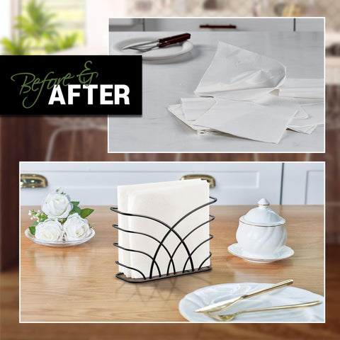 LEVIMETREE raised feet design keeps napkins dry and tidy