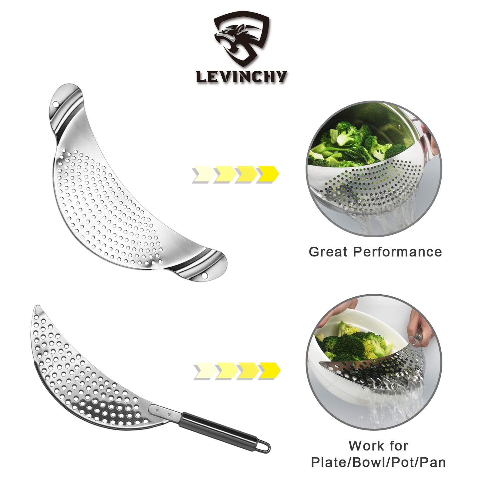 LEVINCHY over-pot tilt-and-drain feature for simple draining.