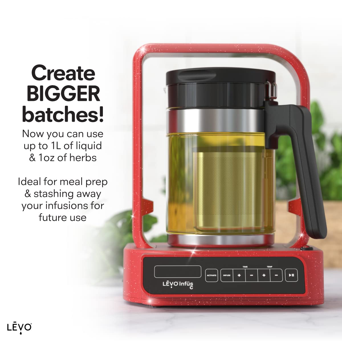 LEVO C decarbation and infusion process preserves natural aromas in each batch.