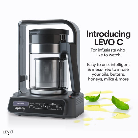 LEVO C precision controls enable customizable decarbation and infusion for versatile recipes.