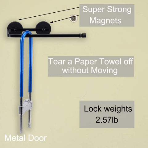 LEVOSHUA rubber-coated magnets protect surfaces and secure towels.