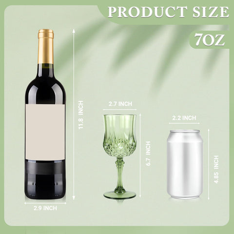 LEYIQU green plastic wine glasses close-up gloss highlights their durable shine for parties.