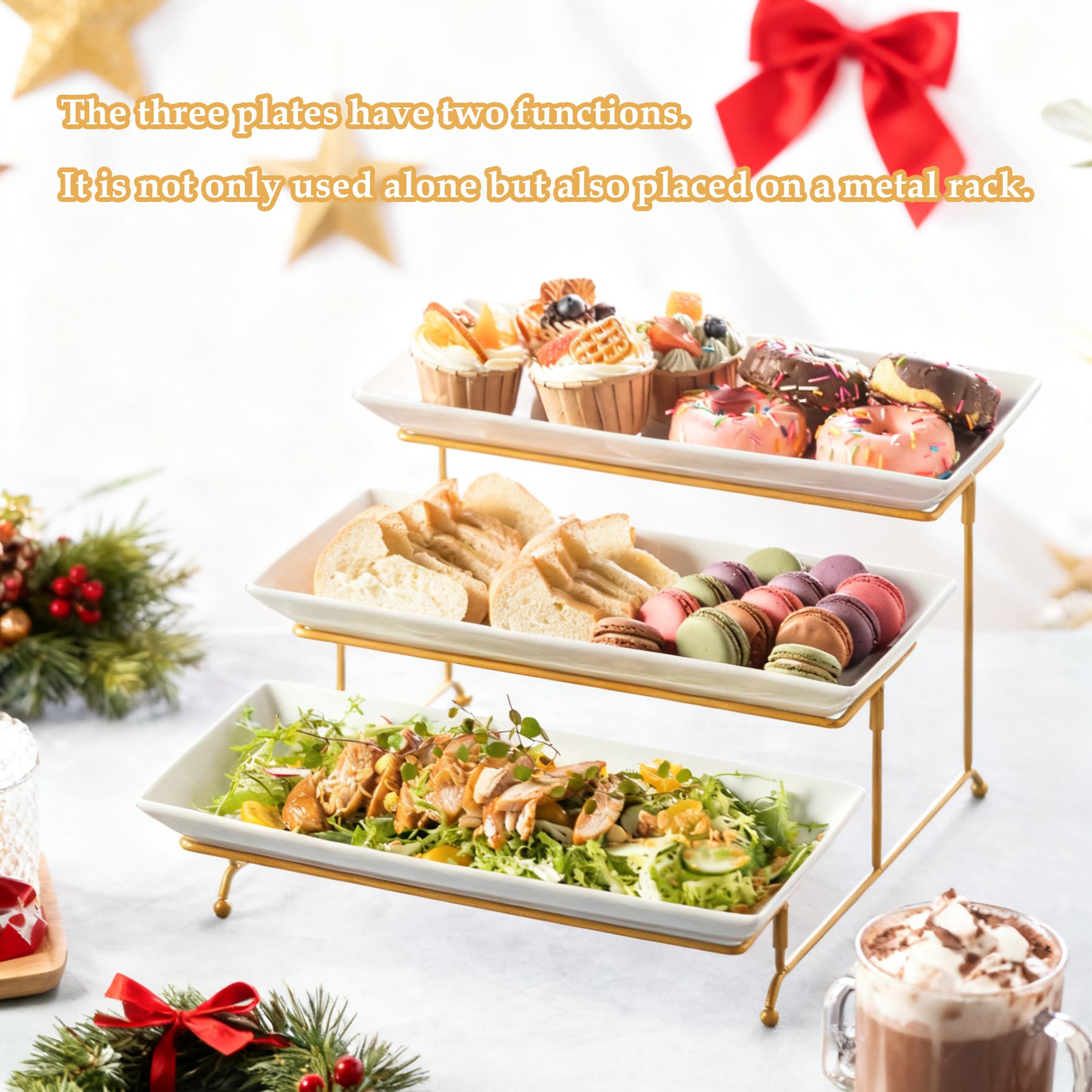 LYEOBOH dessert display keeps treats organized and accessible.