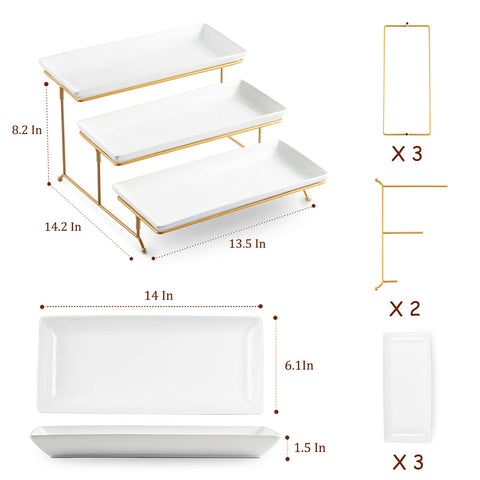 LYEOBOH middle-tier plate ideal for desserts, cupcakes, and small bites.