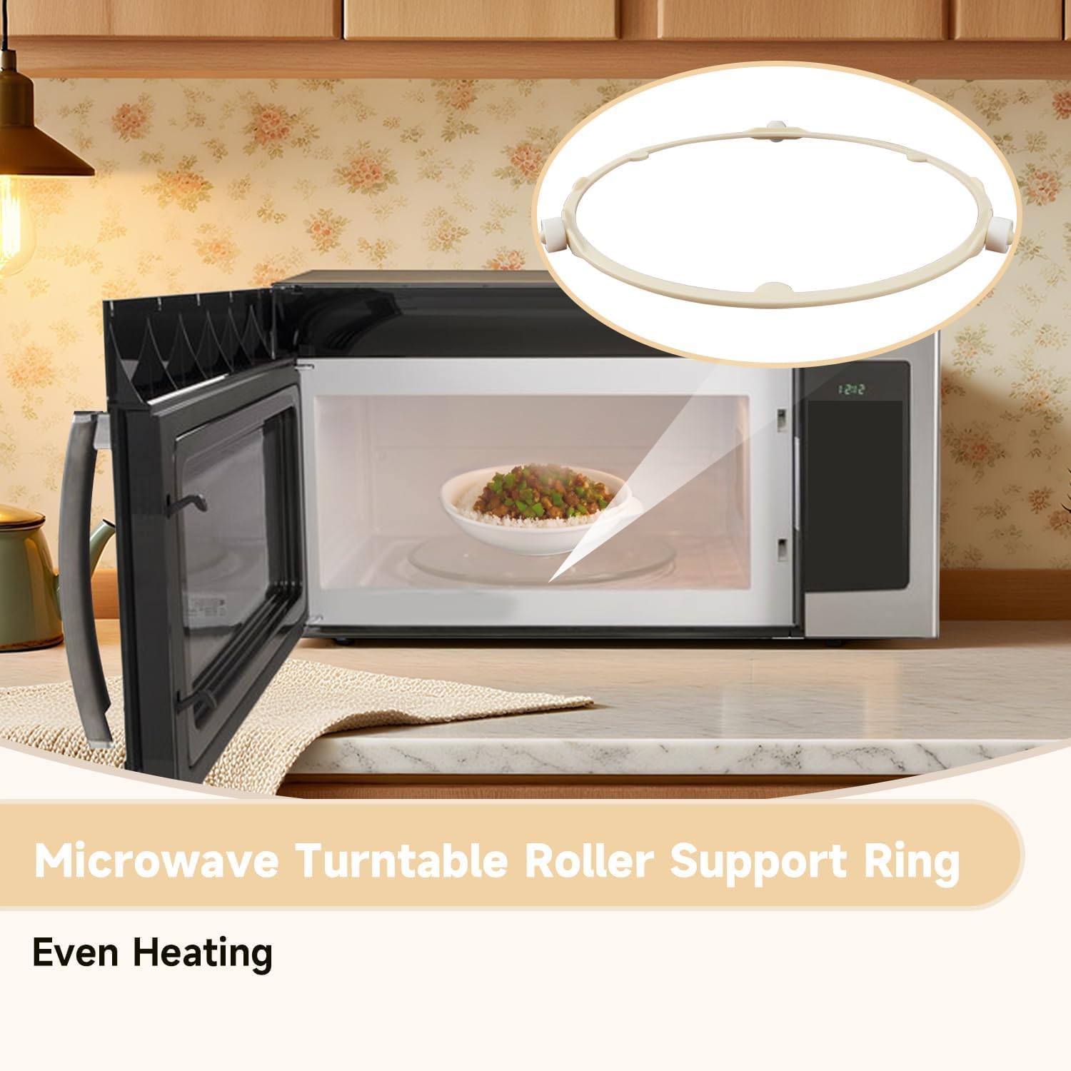 LEYURISE easy-install turntable ring requires no tools