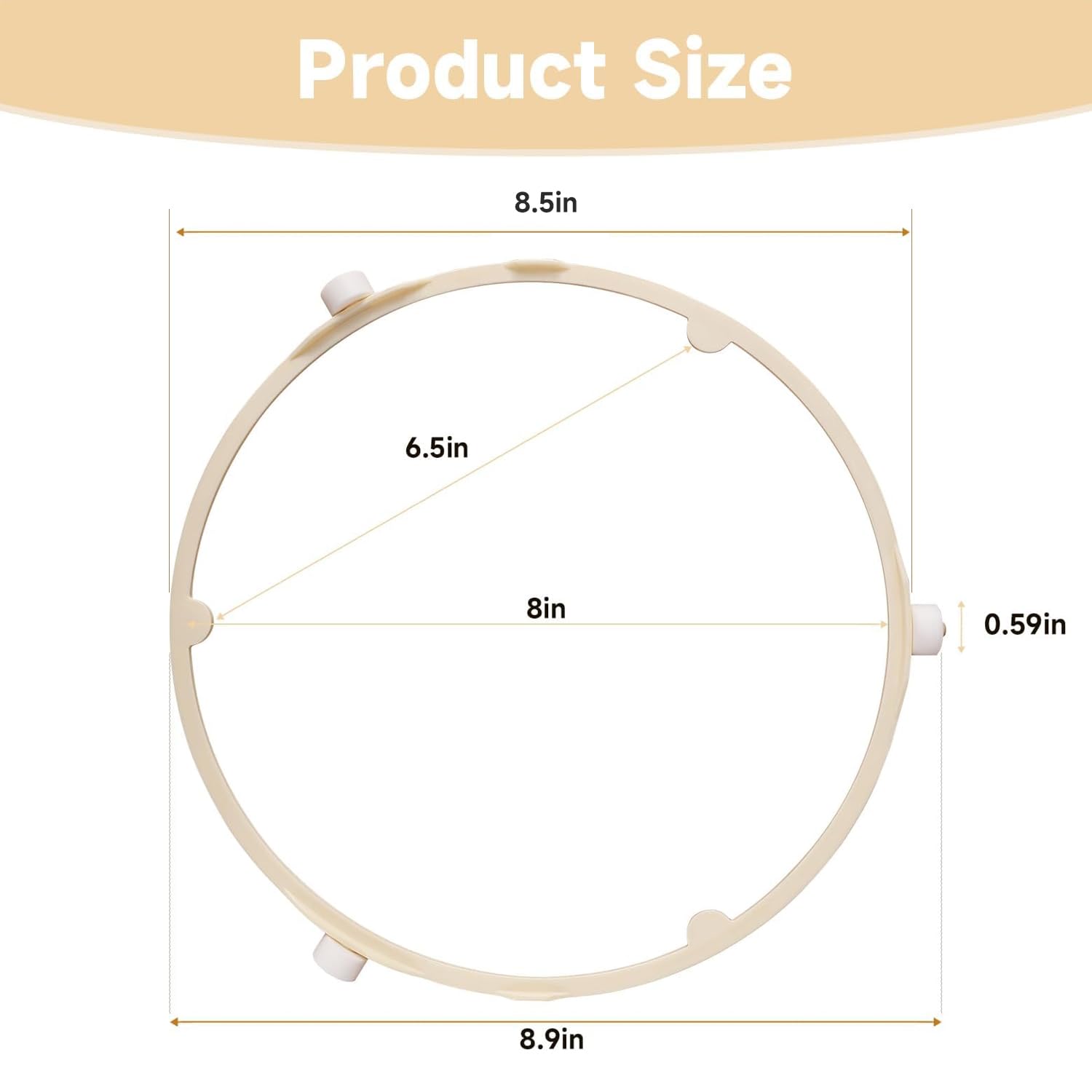 LEYURISE roller support wheel provides stable support under the turntable tray