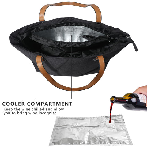 LEZEHUIBEST versatile tote for snacks, cheese, and more