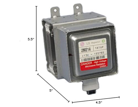 LG 6324W1A001L magnetron compatibility with multiple LG models for easy replacement.