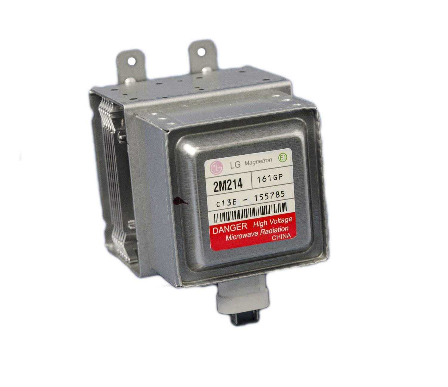 LG 6324W1A001L magnetron side view confirms proper fit for LG models.