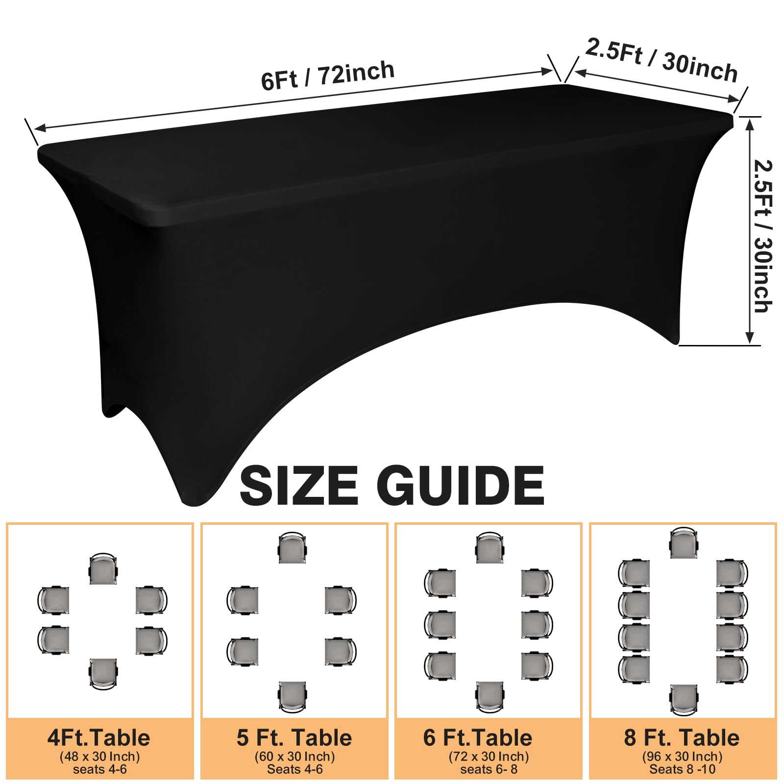 LGJIAOJIAO wrinkle-resistant fabric closeup ideal for easy maintenance at events