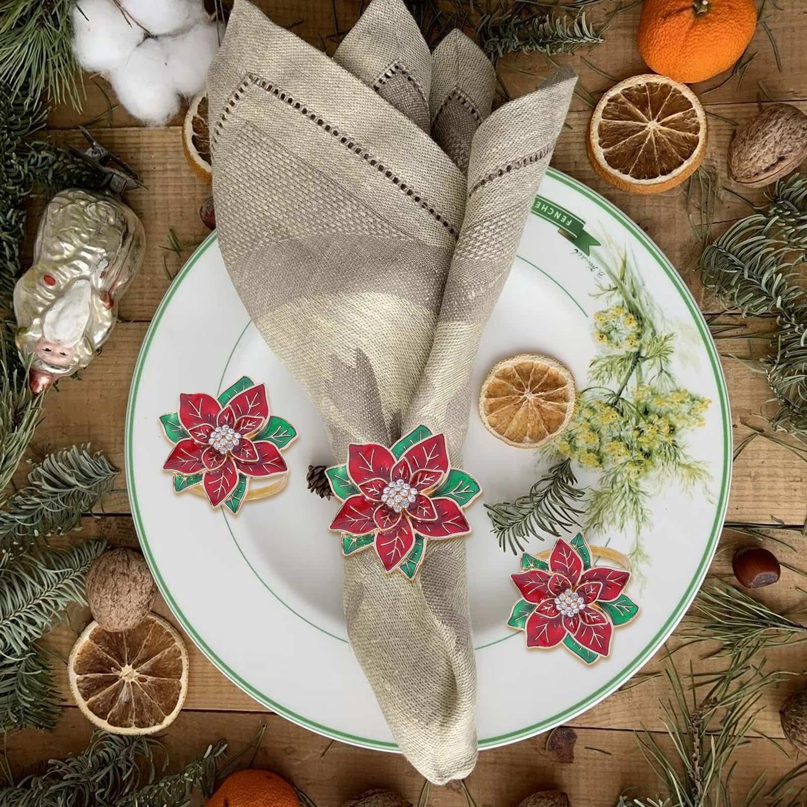 LGJkYF durable alloy napkin ring withstands everyday use and seasonal celebrations