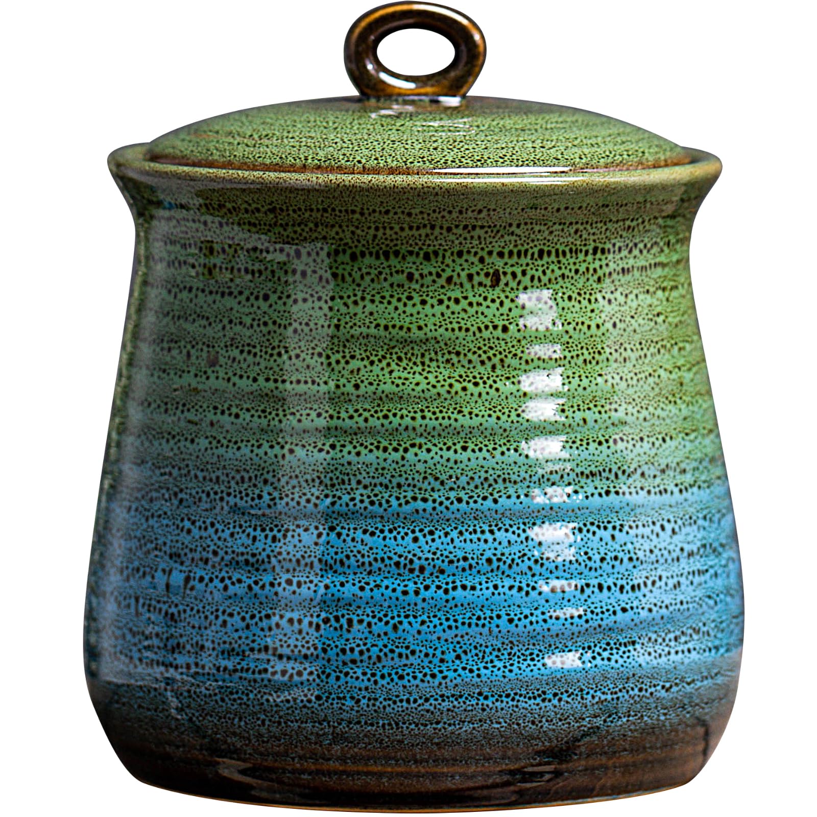 LGQ 40 oz cookie jar with lid for fresh coffee beans and pantry storage.