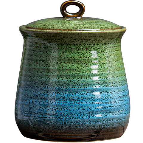 LGQ 40 oz cookie jar with lid for fresh coffee beans and pantry storage.