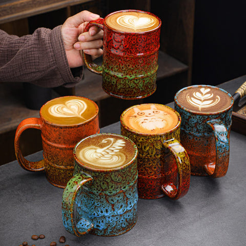 LGQ large-capacity mug suitable for coffee, tea, and more at home or office.