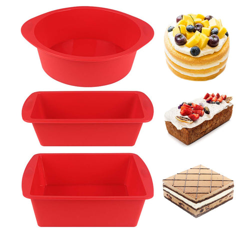 LGQUK silicone loaf pan for easy release and uniform baking results.
