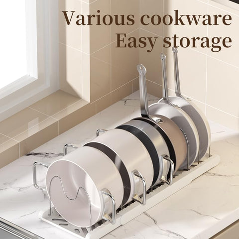 Lhieiayh apricot finish adds color while organizing kitchen storage efficiently.