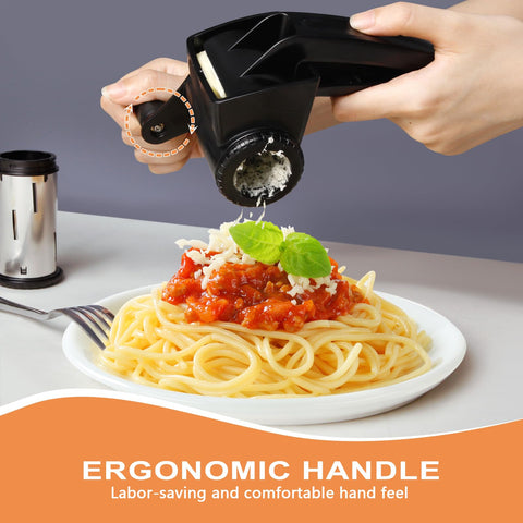 LHS Cheese Grater Hand Crank Drum Coarse for chunky shreds of Mozzarella.